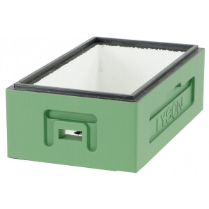 Corp 1/2 din polistiren pentru stup de 6 rame, 160 mm inaltime. VERDE-CELADON