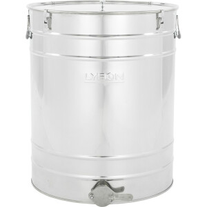 Maturator de miere din inox 50l (70 kg), canea de inox si manere, cu inchidere etansa cu cleme,  CLASSIC