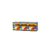 Cutie de carton pt. 3 borcane de 35 ml cu albastru