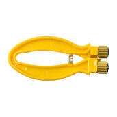 Întinzător pentru sârmă, cu mâner din plastic cu arc și rotițe metalice