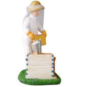 Figurină decorativă „Apicultor, stup deschis” 3D din rășină (RC001‑6)