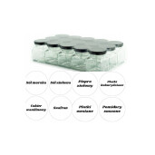 Borcan din sticla patrat 120 ml