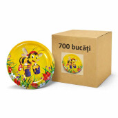 Cutie 700 bucăți - Capac metalic diametru 66 mm pentru borcane din sticlă și plastic – design apicol 