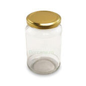 Borcan de sticla rotund  370 ml