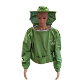 Bluza cu masca din bumbac, verde