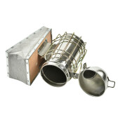 Afumator albine din inox, cu cap rotund, 21 cm