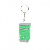 Breloc din silicon, model stup verde