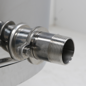 Adaptor din inox pentru maturator de miere Benka 2,5” – filet exterior 1,5”