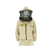 Bluza cu masca si fermoar (masca rotunda), bej, Classic line