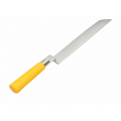 Cuțit pentru descăpăcit, din inox, lamă netedă și zimțată, 280 x 33 mm cu mâner ergonomic din plastic