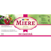 Etichete miere de "Zmeura" (116x50 mm)