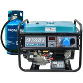 Generator curent Koner&Sohnen KS 7000E G, motor GPL/benzina,13 CP, putere maxima 5.5 kVA, rezervor 25 L, monofazat, pornire la sfoara, protectie termica 