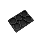 Matrita din silicon, pentru 6 sapunuri rotunde