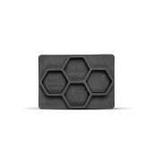 Matrita din silicon, pentru 4 sapunuri hexagonale