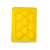 Matrita din silicon, pentru 8 lumanari, Inimioara