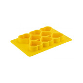 Matrita din silicon, pentru 8 lumanari, Inimioara