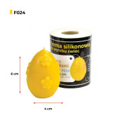 Formă din silicon - Ou cu flori