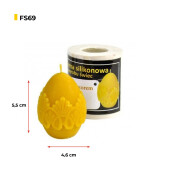 Formă din silicon - Ou cu imprimeu, 5.5 cm