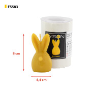 Formă din silicon - Iepuraș într-un ou, mică