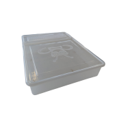 Hranitor din plastic, transparent,  pentru podisor, 1300g ( calitatea I )