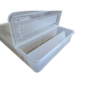 Hranitor din plastic, transparent,  pentru podisor, 1300g ( calitatea I )