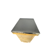 Stup din lemn de brad pentru 10 rame Dadant 1/1 si 3/4 – cu fund din lemn cu plasă antivarooa cu plasă zincată, cuib 1/1, două corpuri 3/4, podișor și capac cu tablă zincată