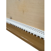 Stup din lemn de brad pentru 10 rame Dadant 1/1 – cu fund antivarooa din plastic Nicot, cuib 1/1, podișor și capac cu tablă zincată