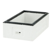 Corp 1/2 din polistiren pentru stup de 6 rame, 160 mm inaltime.