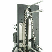 Masina pentru descapacit semiautomata, 1500mm, din inox, 230V, cu incalzirea cutitelor pe aburi, cu generator inclus 230V, rame actionate manual, LYSON