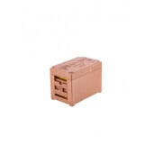 Mini stup de imperechere, MINI API, 3 rame, vopsit-maro