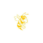 Stiker auto, albinuta galben