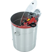 Bazin din inox cu malaxor 500 kg pentru mere sau sirop, 400 V