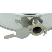Maturator din inox 200 l, canea inox, cleme prindere capac si garnitura silicon, manere, Classic Line
