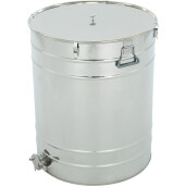 Maturator din inox 200 l, canea inox, cleme prindere capac si garnitura silicon, manere, Classic Line