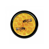 Capac pentru borcan, hexagon cu doua albinute  diam. 82 mm