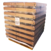 Borcan din sticlă, 1 kg, cu design tip fagure (hexagoane) (TO82) PALET COMPLET 1016 buc