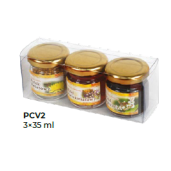 Cutie decorativa, pentru 3 borcane de 35 ml