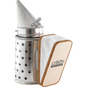 Afumător pentru albine din metal galvanizat – cu burduf din canvas sintetic și răcitor metalic perforat, înălțime 31,5 cm - Lyson PREMIUM