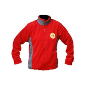 Hanorac Polar pentru barbati, rosu cu albinuta, Marimea XL