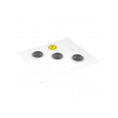 Podisor transparent cu 3 site de paianjen pentru ventilare si termometru 
