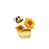 Albina pe floarea Soarelui - Set de Puzzle