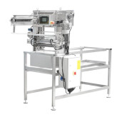Mașină automată pentru descăpăcit rame Dadant, 230V, lungime 1500 mm, cu alimentare pe lanț și sistem dublu de descăpăcire - PREMIUM LINE LYSON