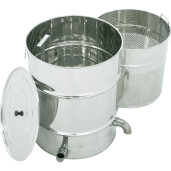 Topitor de ceara din inox, cu sita fara arzator, dimensiuni 480x480 mm