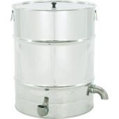 Topitor de ceară cu aburi din inox – capacitate 98 litri, cu coș perforat interior - Saf Natura