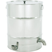 Topitor de ceară cu aburi din inox – capacitate 98 litri, cu coș perforat interior - Saf Natura