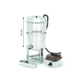 Bazin pentru topit ceara, INOX, 70L