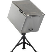 Topitor solar din inox pentru 10 rame Dadant – cu suport reglabil și capac din sticlă  - Lyson