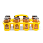 Suport pentru 8 borne din plastic