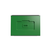 Stup din polistiren, neasamblat cu fund din plastic, corp 1/1, 2 corpuri 1/2. podisor si capac VERDE INCHIS