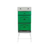 Stup din polistiren pe 10 rame, vopsit VERDE, dezasamblat, Optima